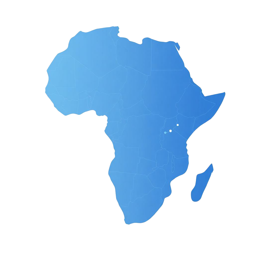 Map of West and Central Africa coverage